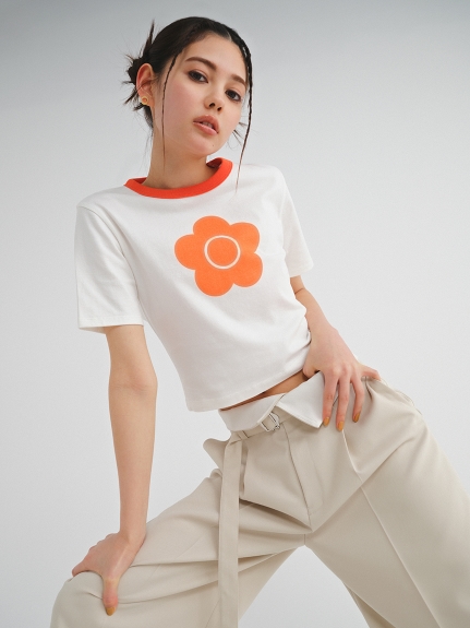 【LILY BROWN×MARY QUANT】バリエーションクロップドTシャツ