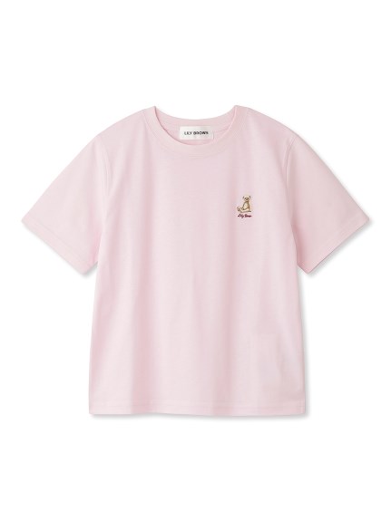 値下げ品Lily Bear Ｔシャツ　ピンク Tシャツ/カットソー(半袖/袖なし)