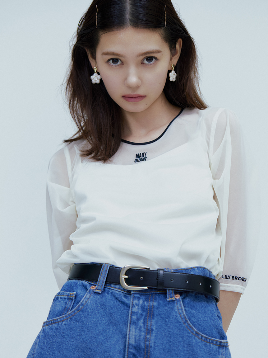 LILY BROWN×MARY QUANT】シアートップス(Tシャツ・カットソー ...lilybrown 3575円