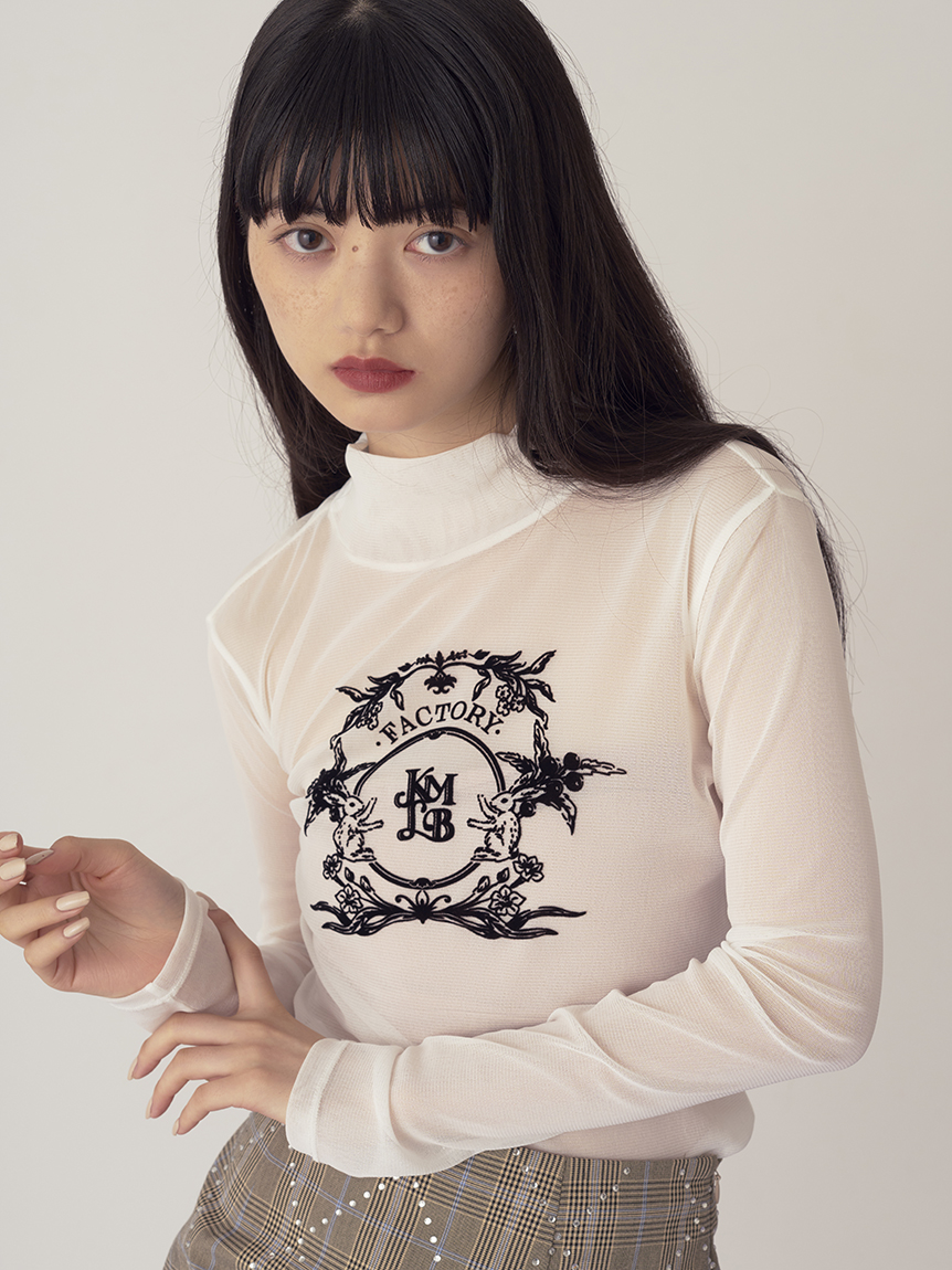 公式】のネット通販 Zhor&Nema ブラウン フリルTシャツ - トップス