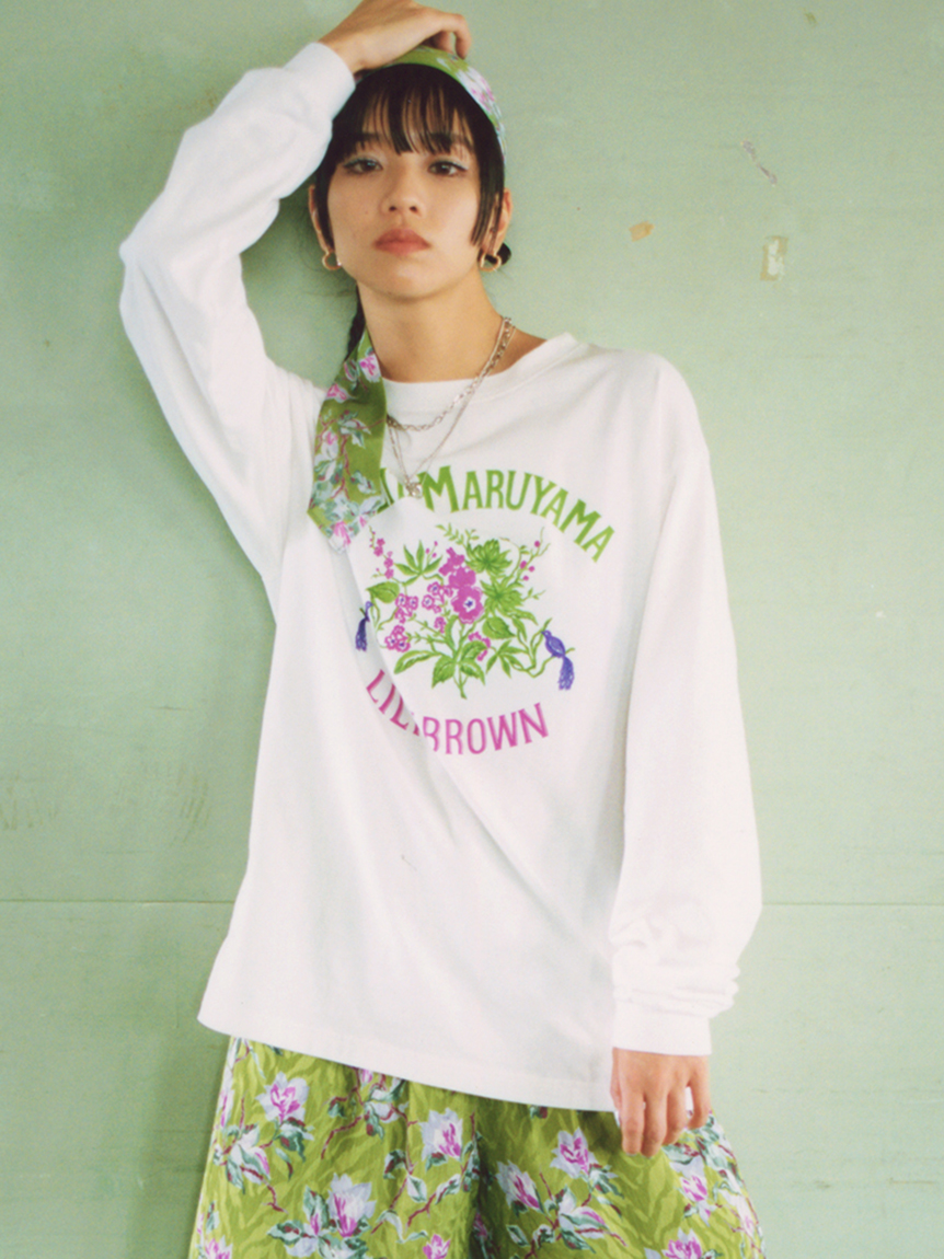 LILY BROWN×KEITA MARUYAMA】コラボレーションプリントロングTシャツ(T