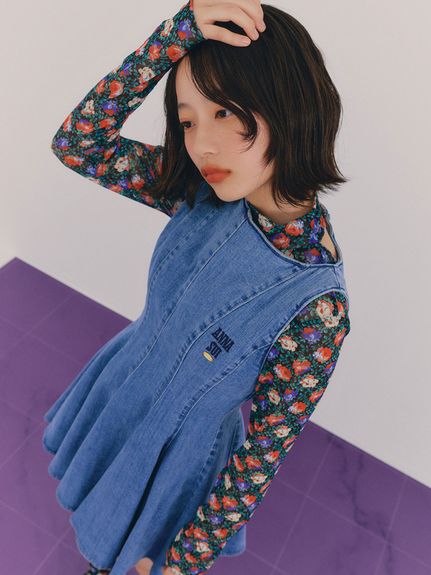 全国どこでも送料無料！ LILY BROWN × ANNA SUI】総柄ボディースーツ(Tシャツ トップス
