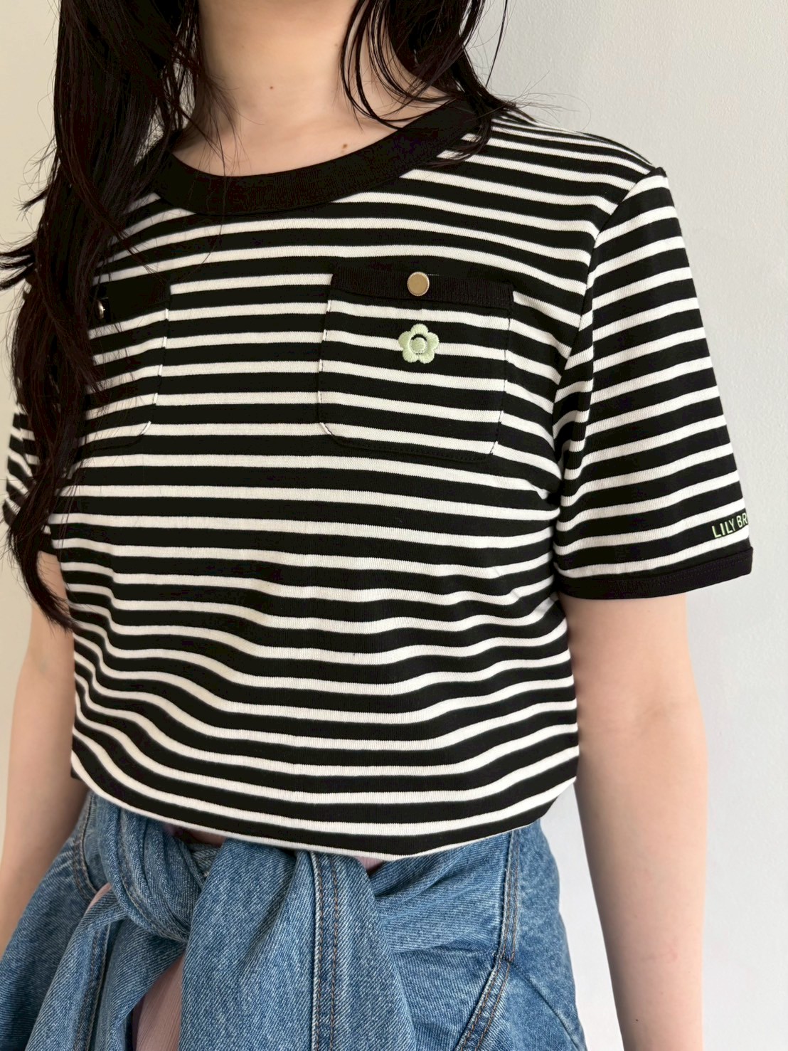 LILY BROWN×MARY QUANT】ポケットリンガーTシャツ(Tシャツ