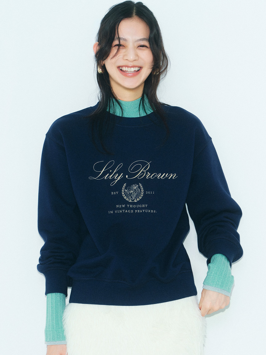 カレッジロゴスウェット(スウェット・トレーナー)｜トップス｜LILY