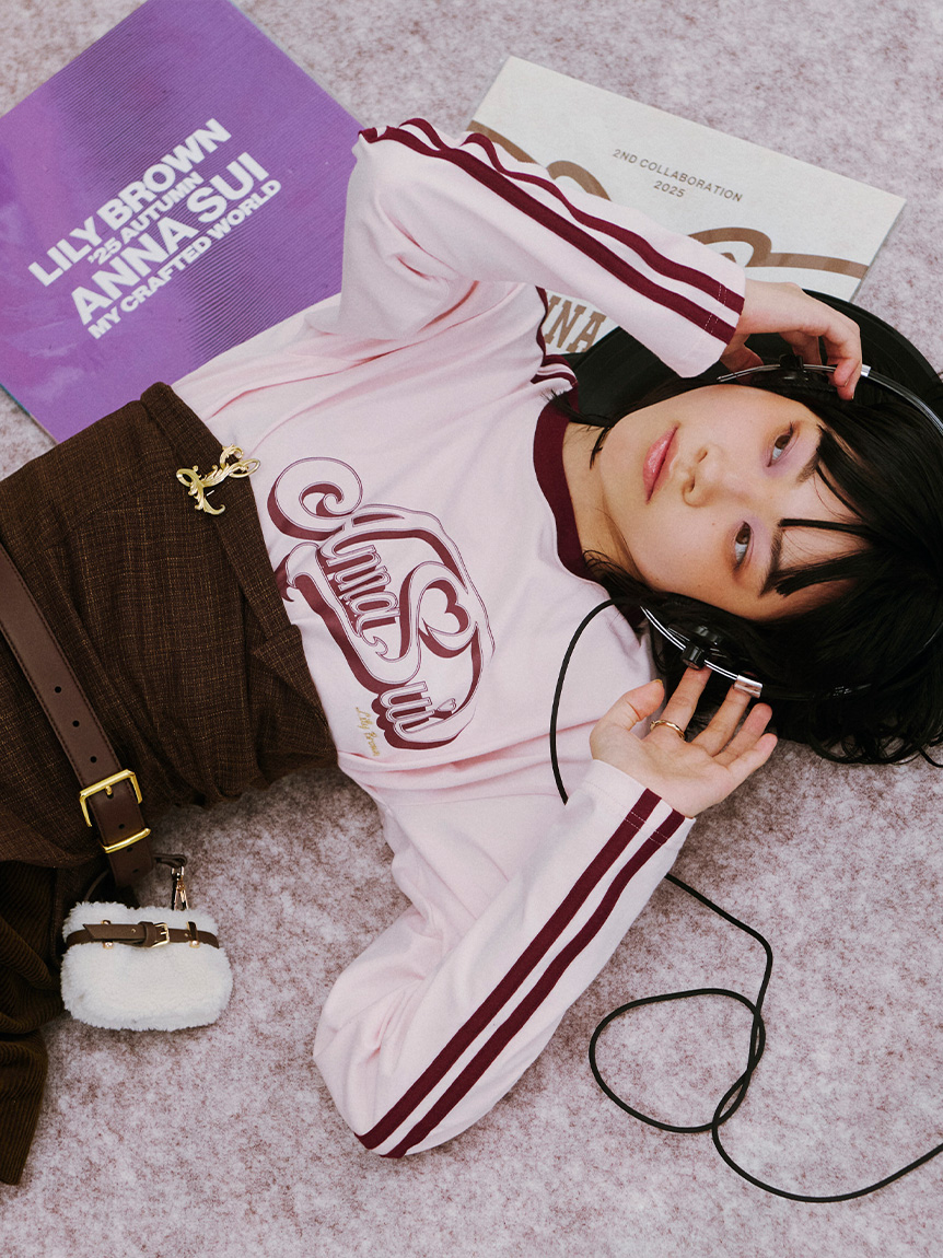 LILY BROWN ×ANNA SUI】サイドラインロンT(Tシャツ・カットソー