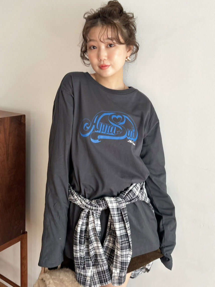 LILY BROWN ×ANNA SUI】サイドラインロンT(Tシャツ・カットソー  