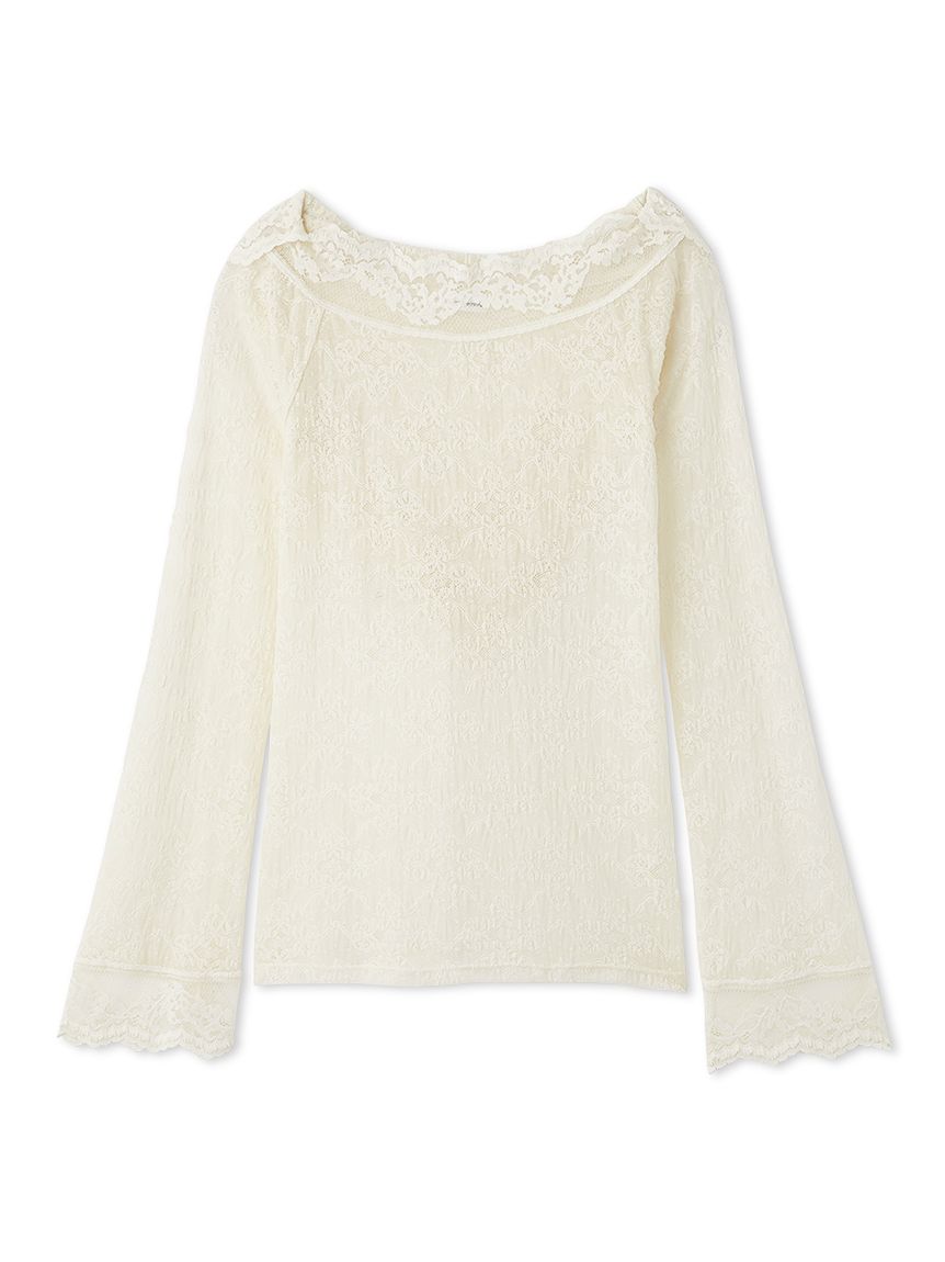 レースフーディートップス(Tシャツ・カットソー)｜トップス｜LILY