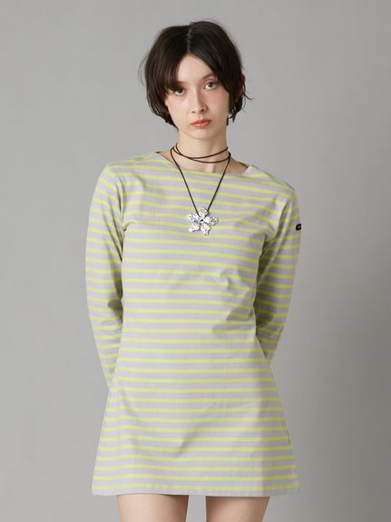 【新品タグ付】リリーブラウン フレンチボーダーカットチュニック フレンチボーダーカットチュニック(Tシャツ・カットソー)｜トップス