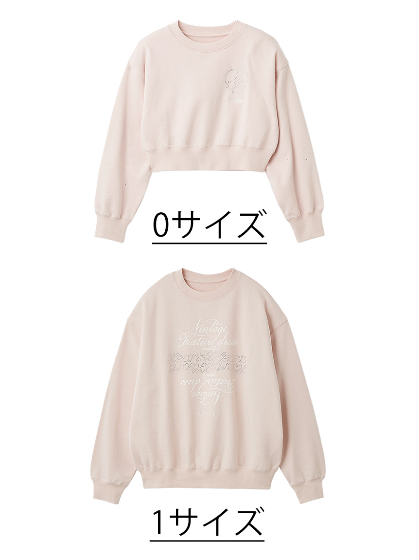 LILY BROWN×Hearts2Hearts】コラボレーションビジューロゴスウェット