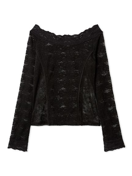 Lily Brown♡オフショルトップス LILY BROWN Lingerie】カップインオフショルダーボディ(Tシャツ