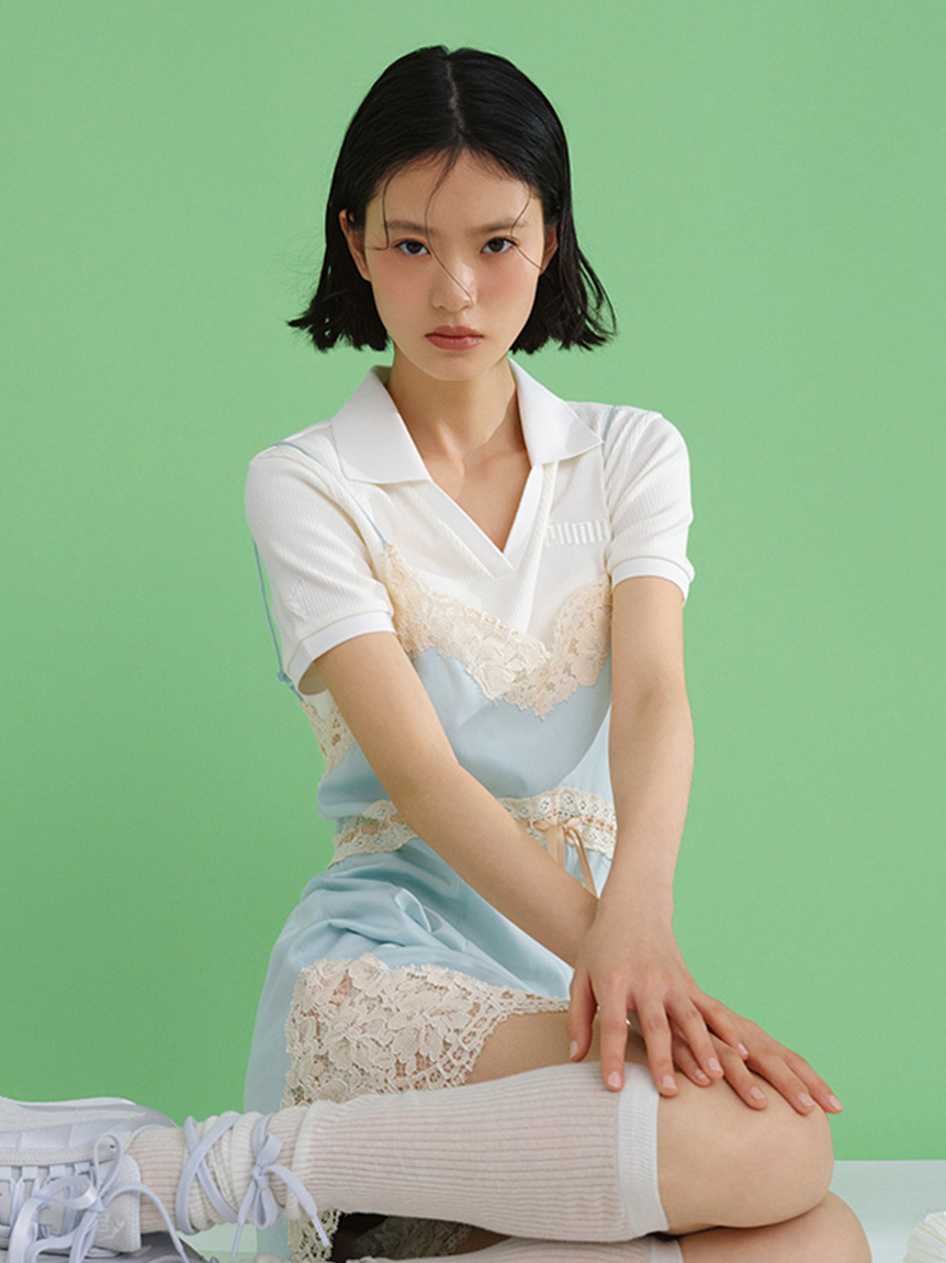 【LILY BROWN×PUMA】リブポロシャツ