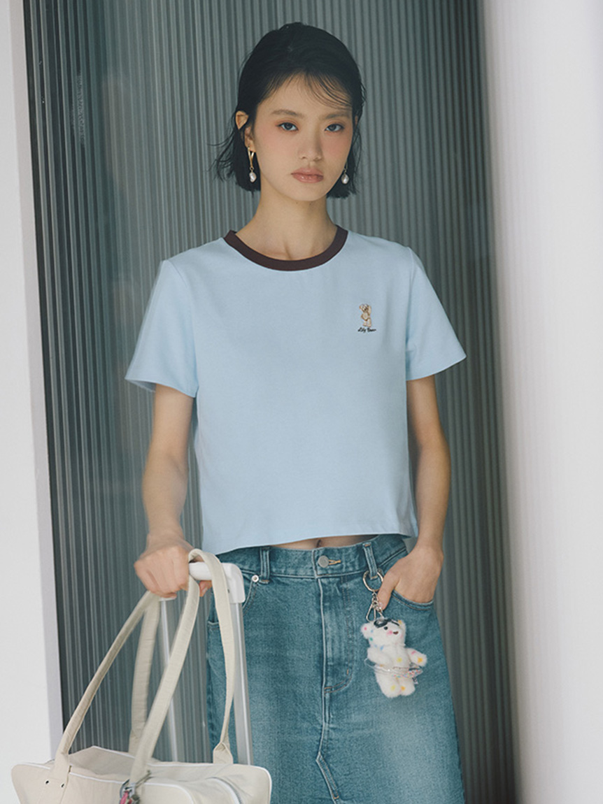 lilybear Tシャツ 最終値段！！！ Lily Bear】エアラインTシャツ(Tシャツ・カットソー)｜トップス｜LILY
