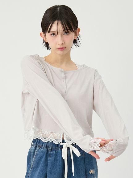 【即完売】フラワー柄ワンショルダートップス【リリーブラウン】 トップス｜LILY BROWN（リリー ブラウン）の通販サイト【公式】