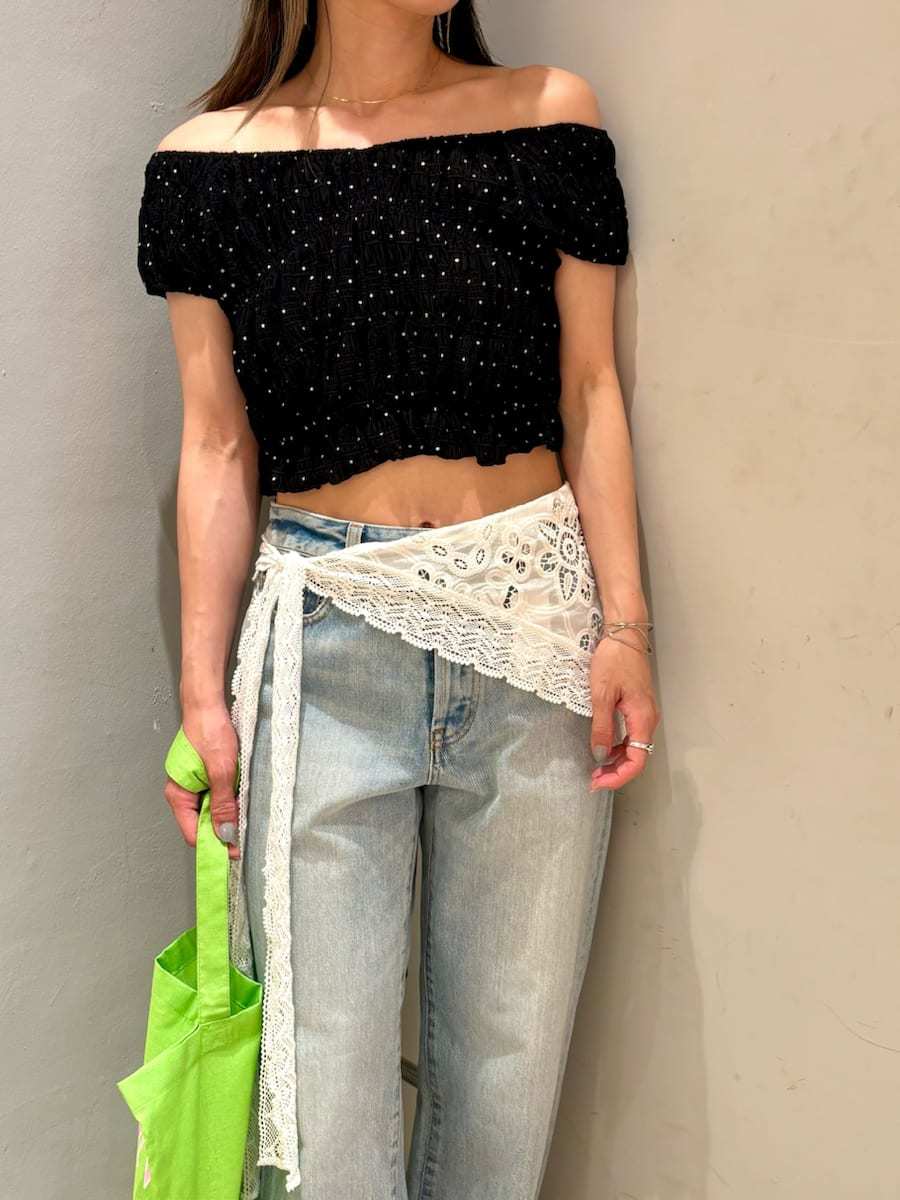 シャーリングカットトップス(Tシャツ・カットソー)｜TOPS｜LILY BROWN