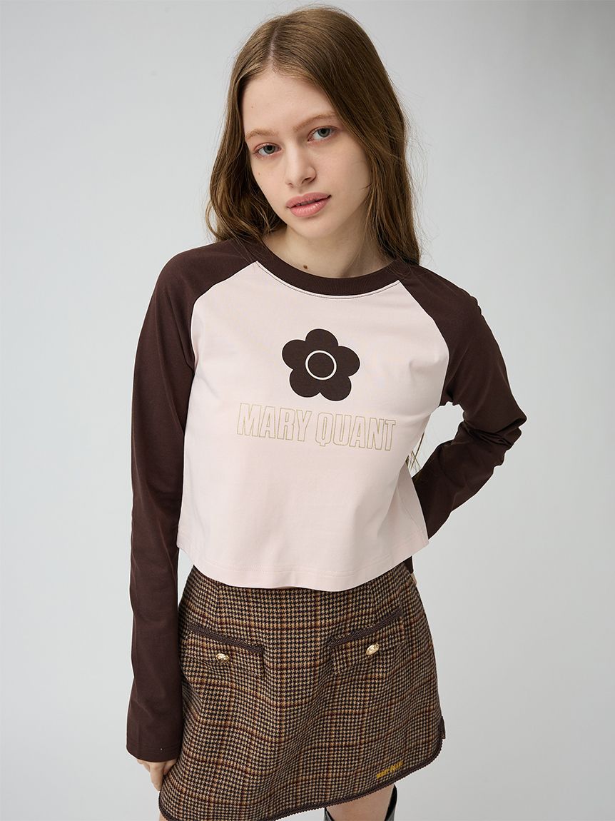 LILY BROWN×MARY QUANT】デイジープリントラグランロンT(Tシャツ
