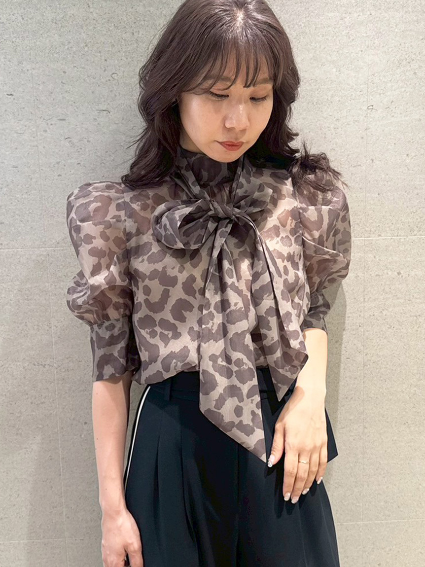 オーガンザボウタイブラウス(シャツ・ブラウス)｜トップス｜LILY BROWN