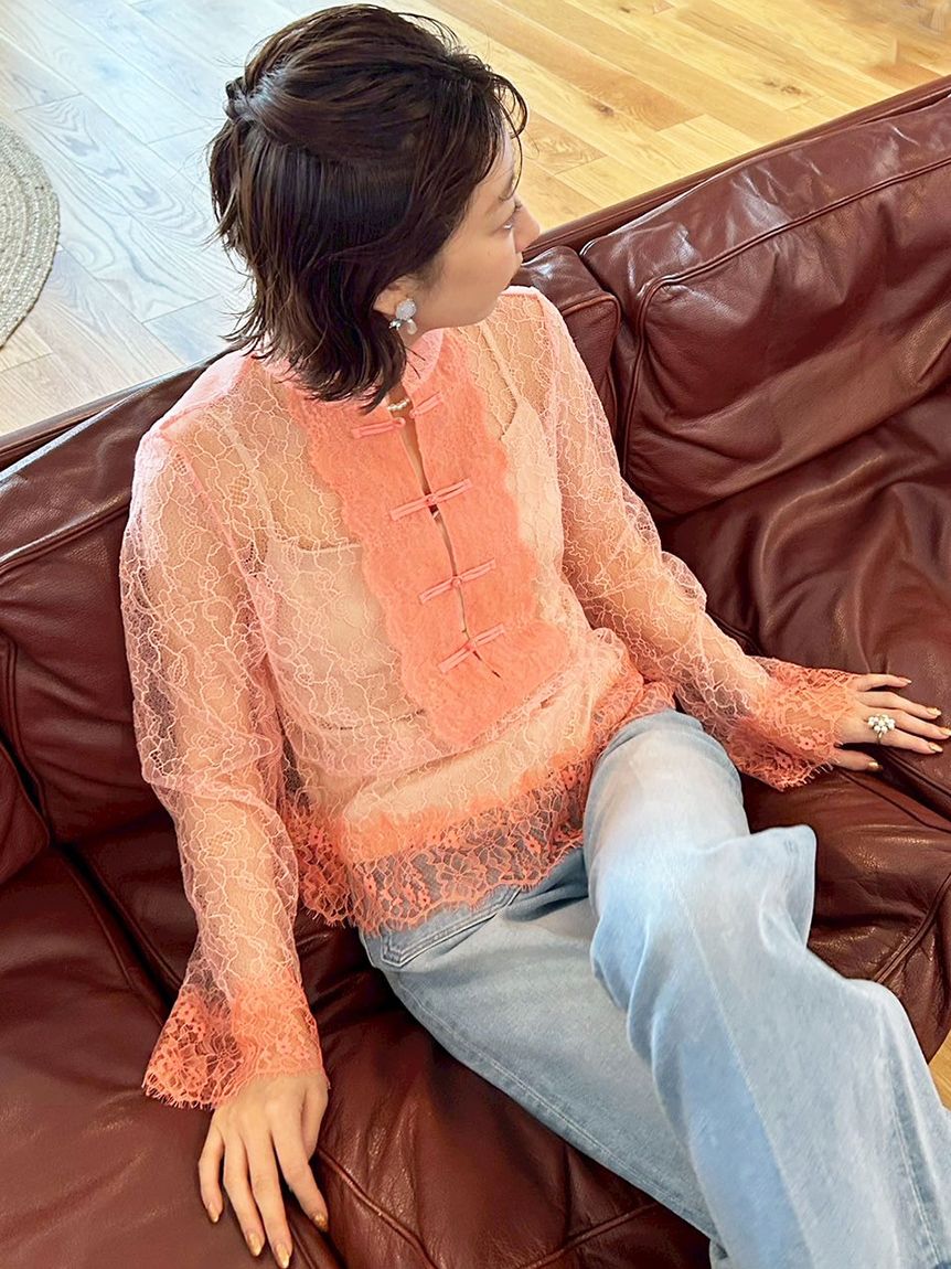 レースチャイナブラウス(シャツ・ブラウス)｜トップス｜LILY BROWN