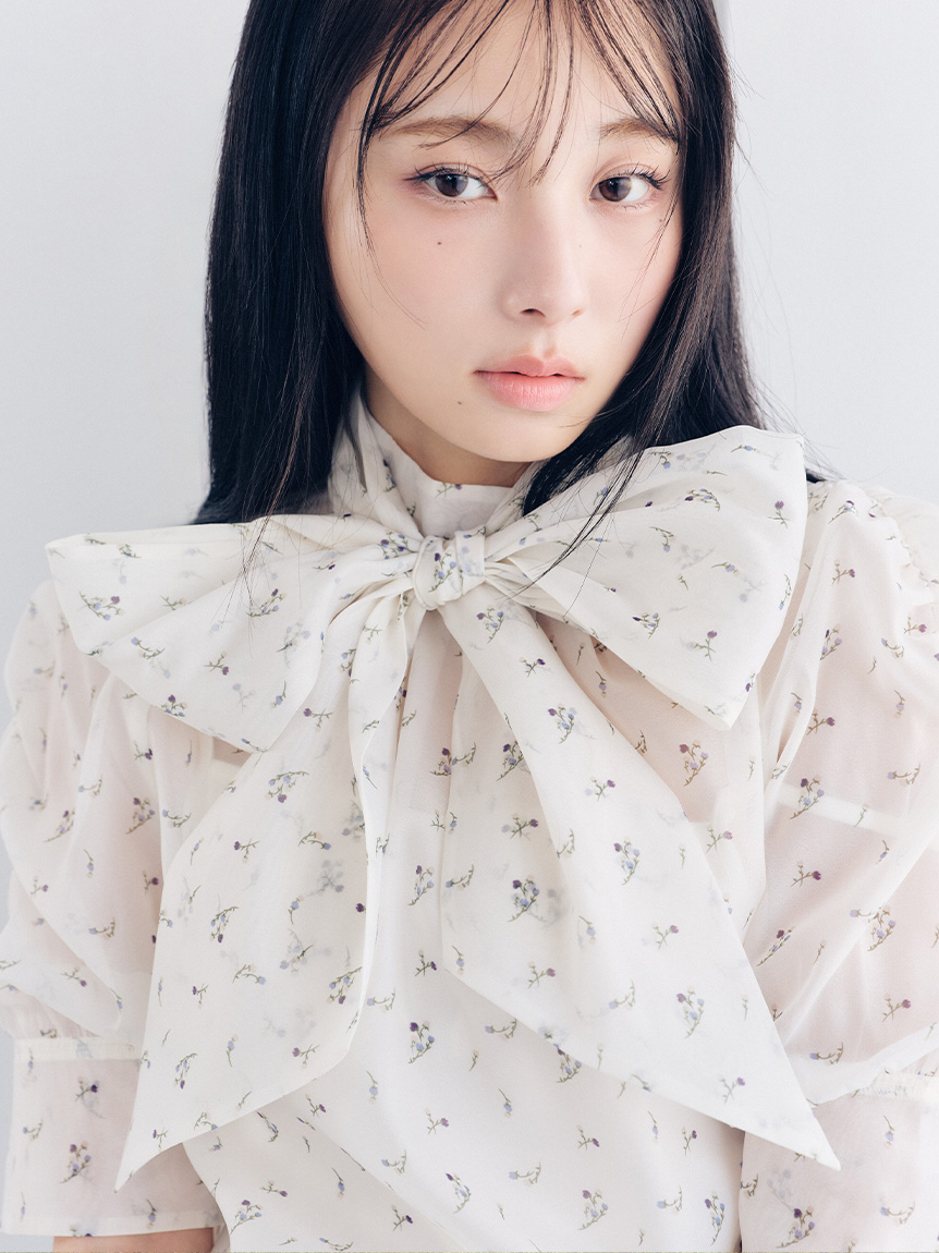 オーガンザボウタイブラウス(シャツ・ブラウス)｜トップス｜LILY BROWN