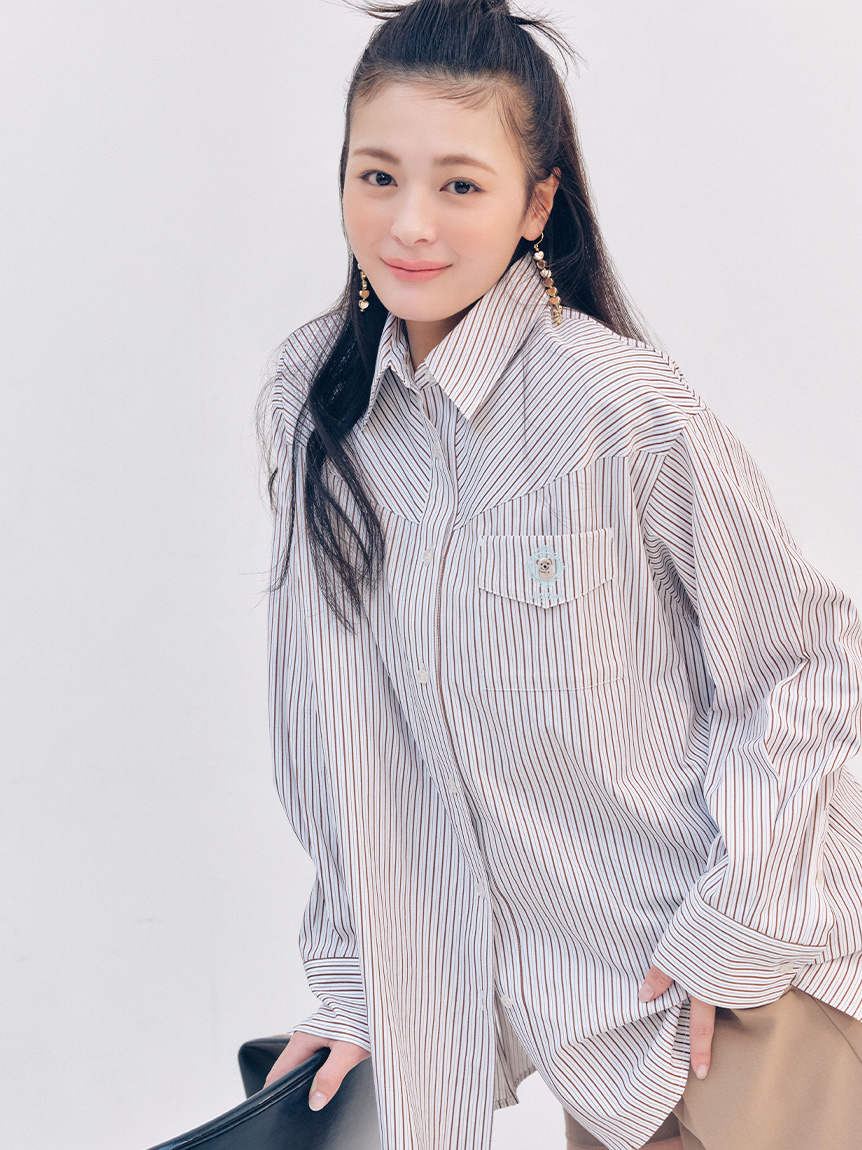 Lily Bearレターモチーフバリエシャツ(シャツ・ブラウス)｜トップス