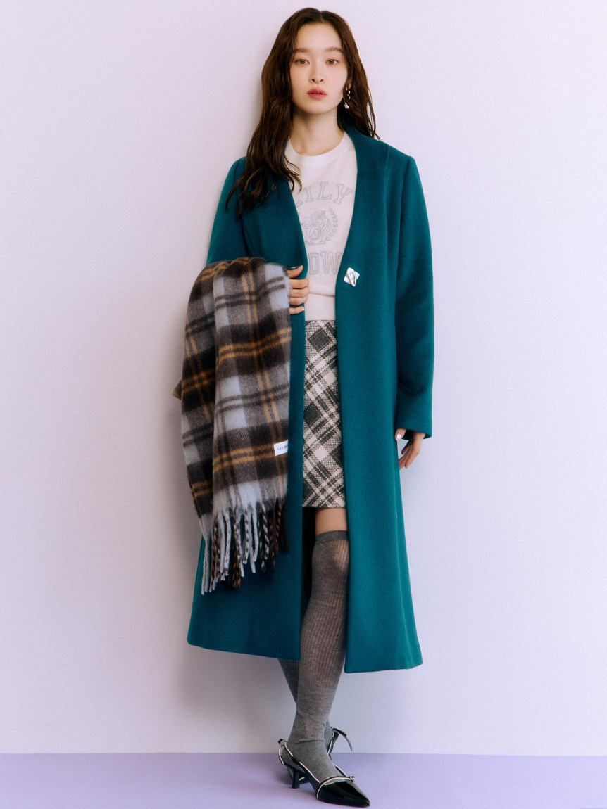 LILY BROWN（リリー ブラウン） リバーロングコート　グリーン 楽天市場】【SALE／40%OFF】リバーロングコート LILY BROWN