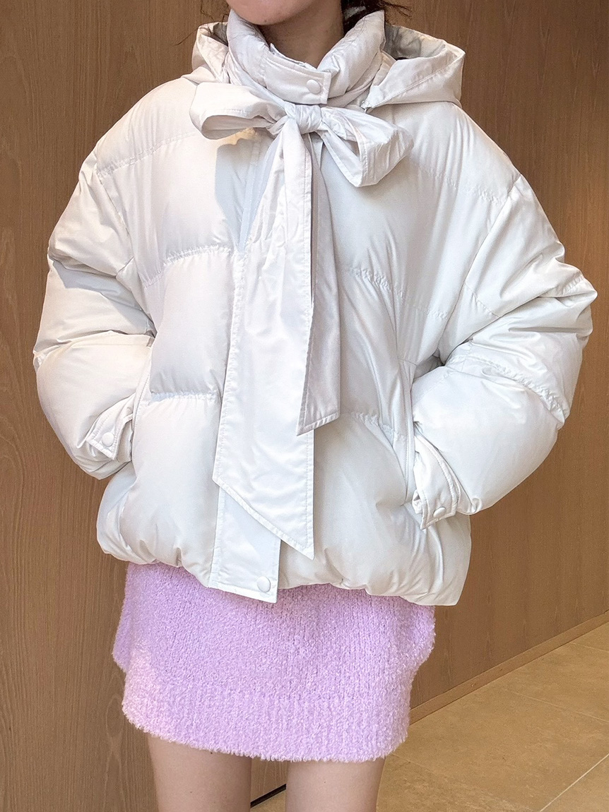 WEB限定カラー】recycleリボンダウン(コート)｜アウター｜LILY BROWN