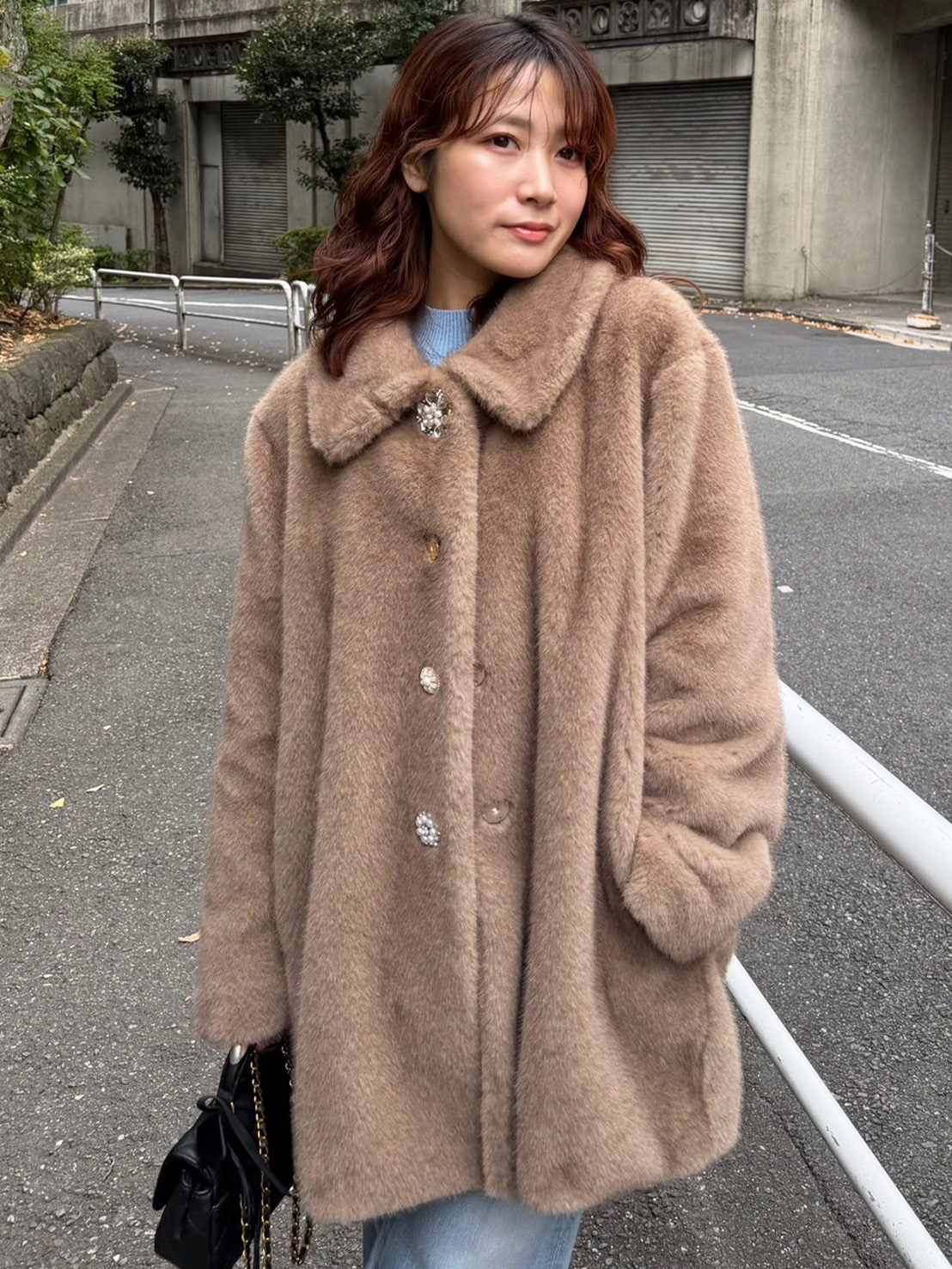 美品♡デイジーリン♡ラヴファージャケット　フリーサイズ DAISY LIN(デイジーリン)｜Love Fur POODLE COAT/ホワイト の通販