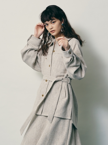 ビッグシルエットシャツジャケット