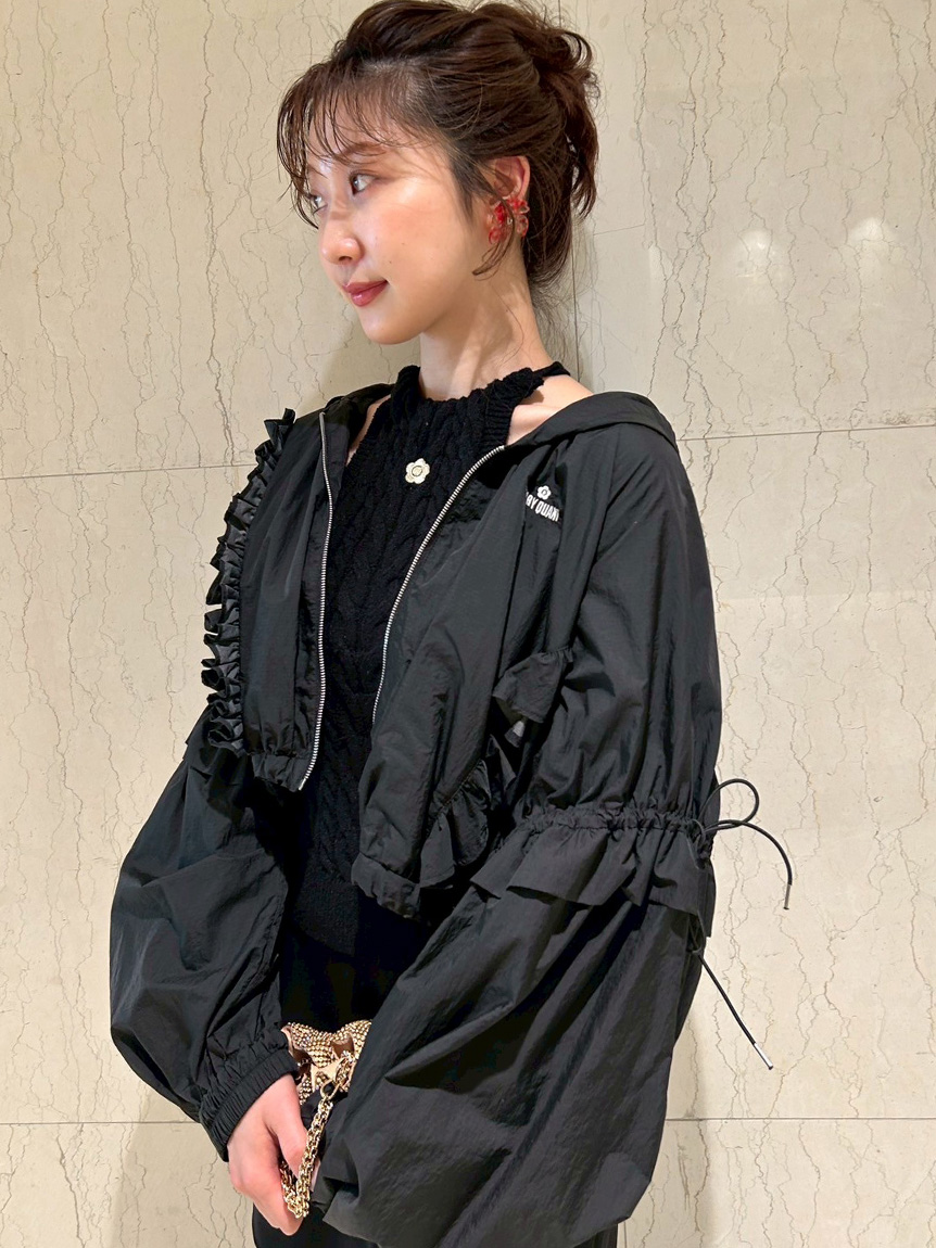 【中古】 LILY BROWN×MARY QUANT】UVカットフリルシアーブルゾン/接触冷感 ジャケット・アウター