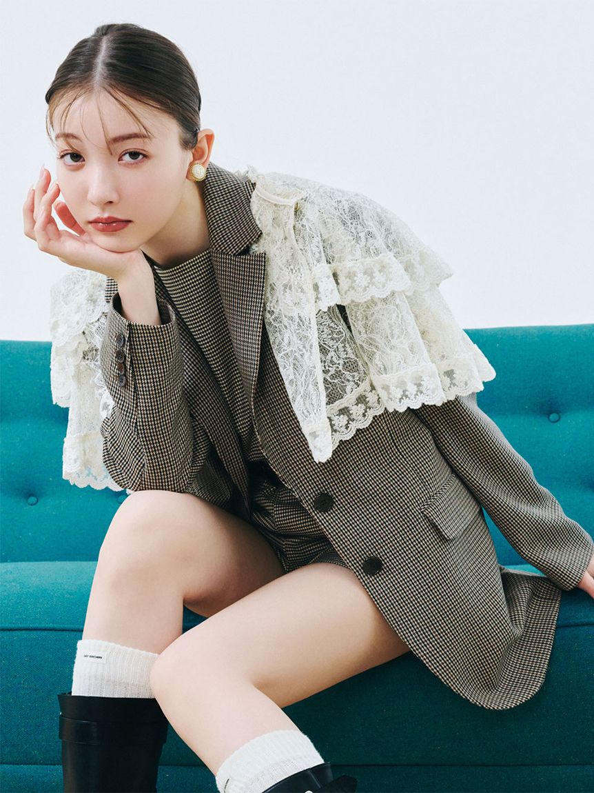 m*i様 【新品】LILY BROWN バリエーションオーバージャケット BRW WEB限定00サイズ】バリエーションオーバージャケット(ジャケット
