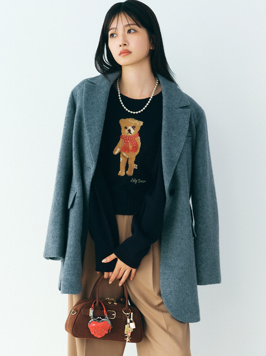 LILY BROWN ダークブラウン ジャケット ダブルブレストウールジャケット(ジャケット)｜アウター｜LILY BROWN