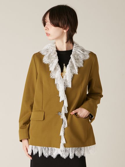 タグ付♥♥フリルワークジャケットFURFURリリーブラウンLILY BROWN タグ付♥♥フリルワークジャケットFURFURリリーブラウンLILY BROWN