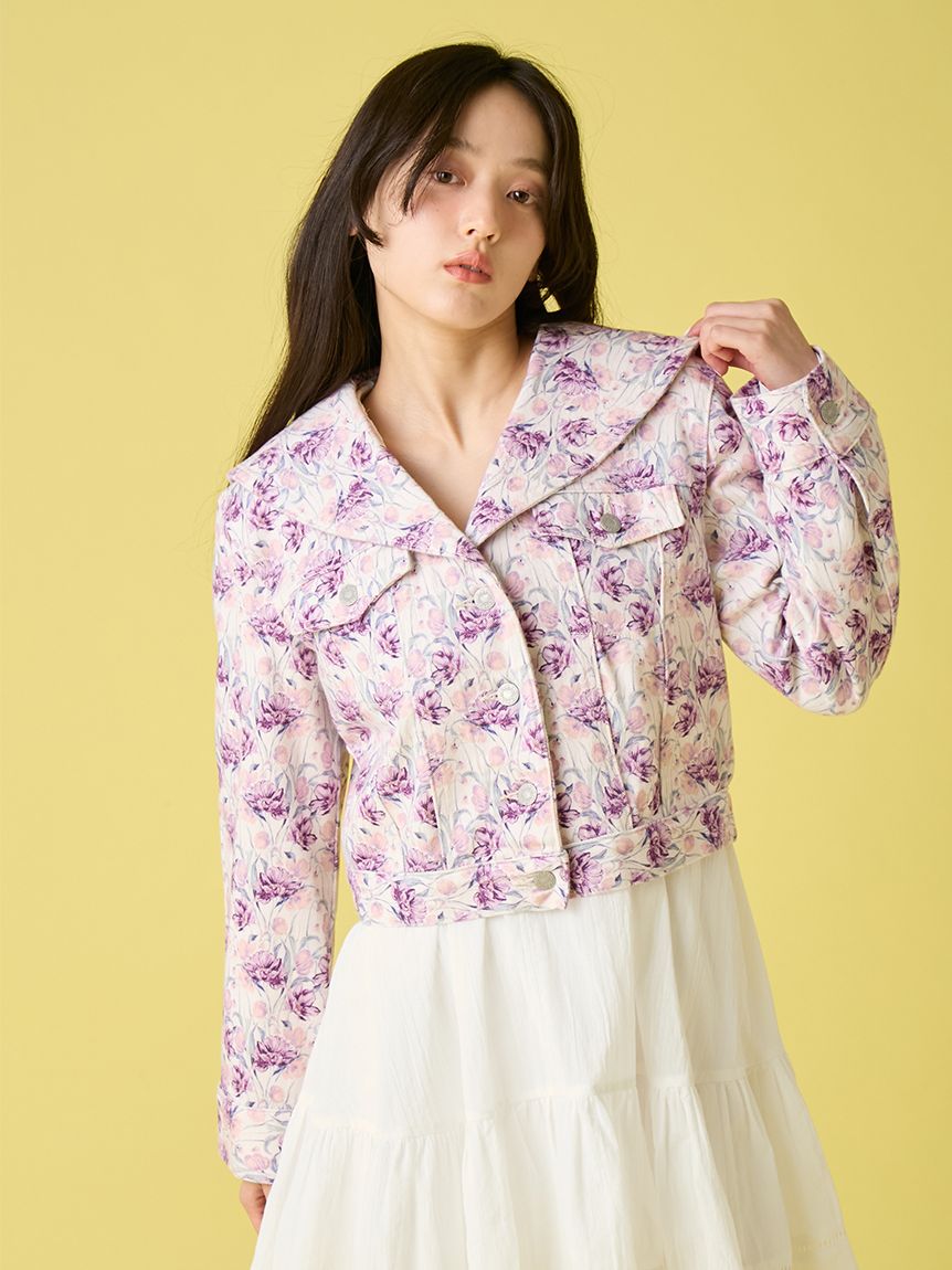 セーラーデニムジャケット(ジャケット)｜アウター｜LILY BROWN（リリー