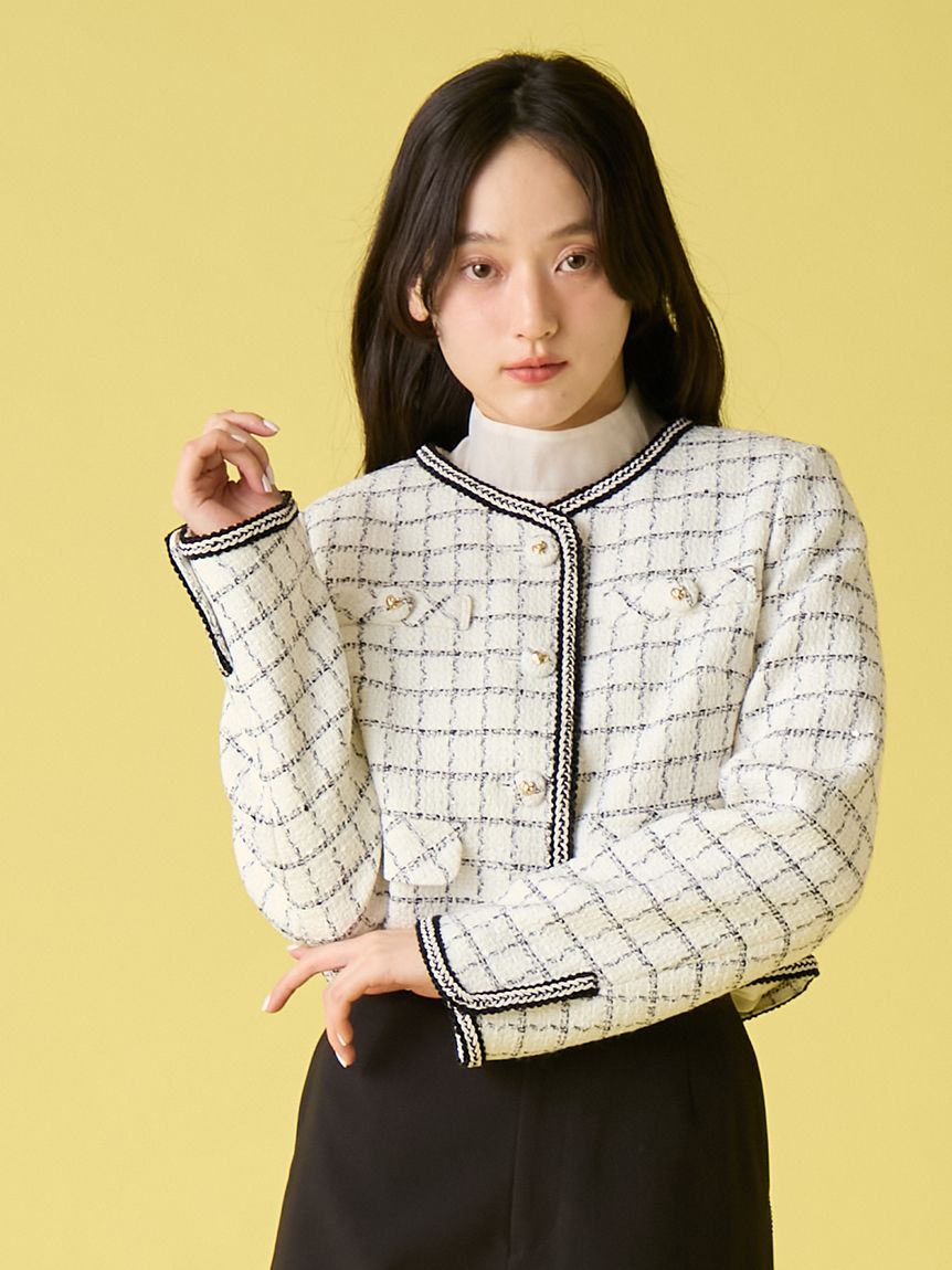 【LILY BROWN 】美品♡即完売商品♡ショート丈ツイードジャケット LILY BROWN｜ツイードショートジャケット | Rakuten Fashion(楽天