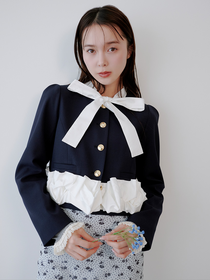 3wayバブルヘムボウタイジャケット(ジャケット)｜アウター｜LILY BROWN