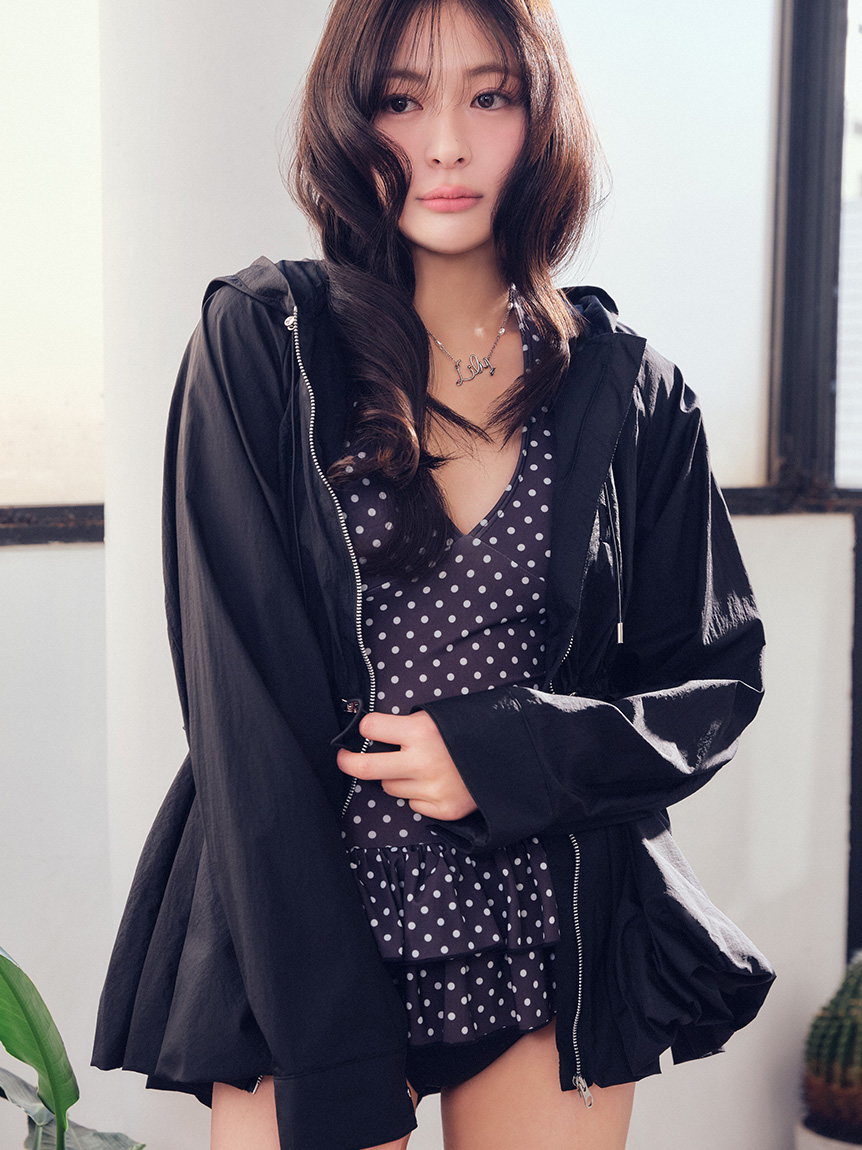 予約完売品　リリーブラウン　マリークワント　コラボ　UVカットシアーブルゾン LILY BROWN（リリーブラウン）の「【LILY BROWN×MARY QUANT】UVカット