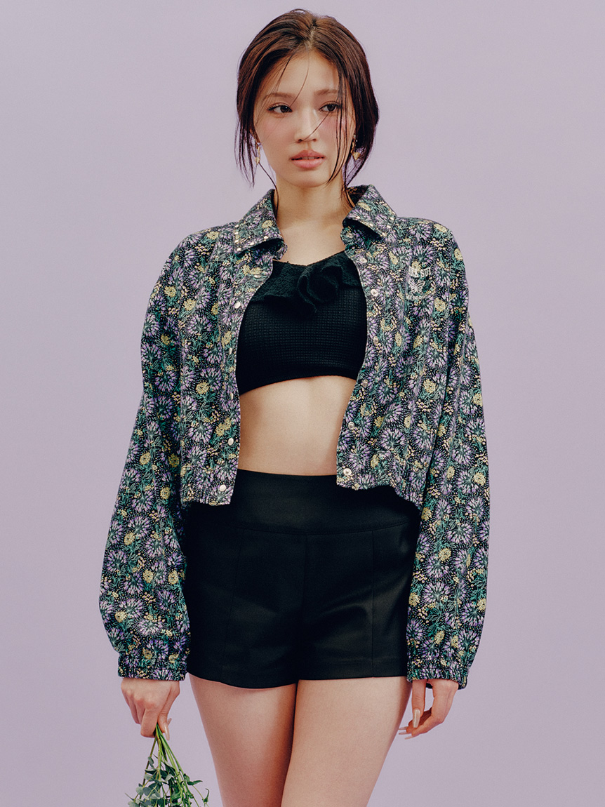 LILY BROWN×ANNA SUI】スタッズデニムシャツブルゾン(ブルゾン