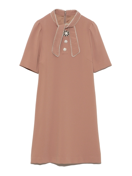 L B Candy Stock ボウタイミニワンピース ドレス ワンピース Lily Brown リリーブラウン の通販サイト 公式