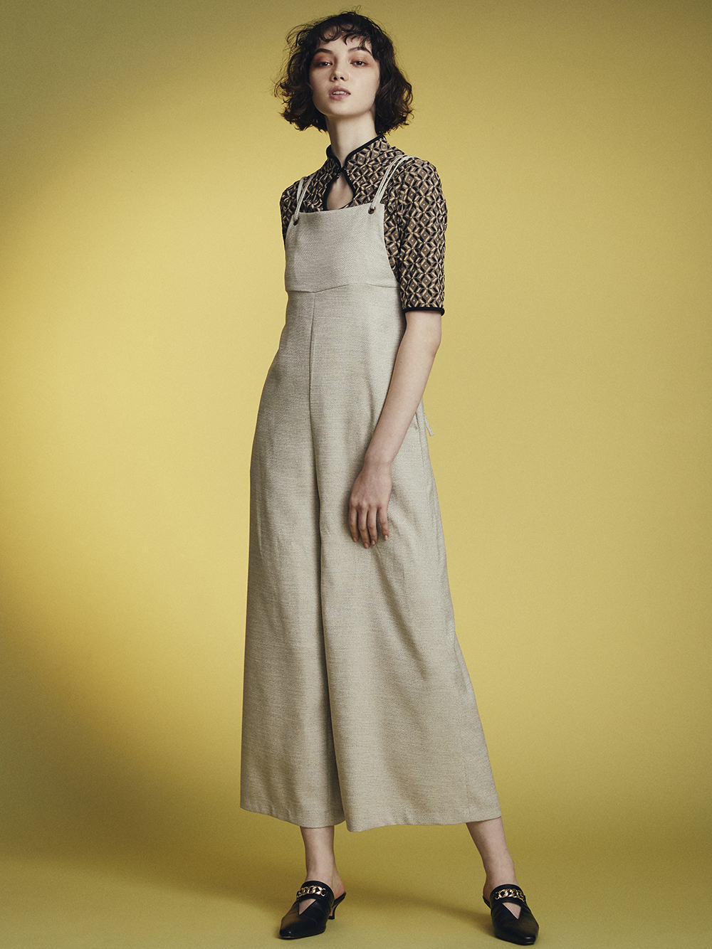 バッククロスリボンロンパース(--)