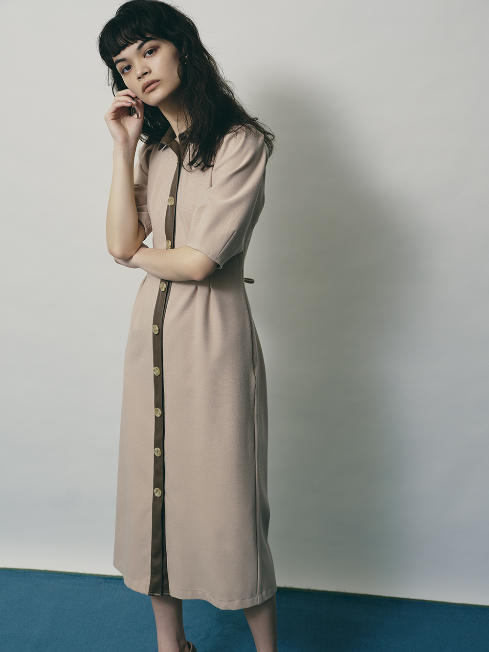 異素材ヴィンテージワンピース