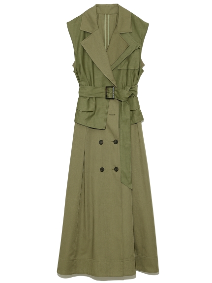 レイヤードトレンチワンピース マキシ ロングワンピース ワンピース Lily Brown リリーブラウン の通販サイト 公式