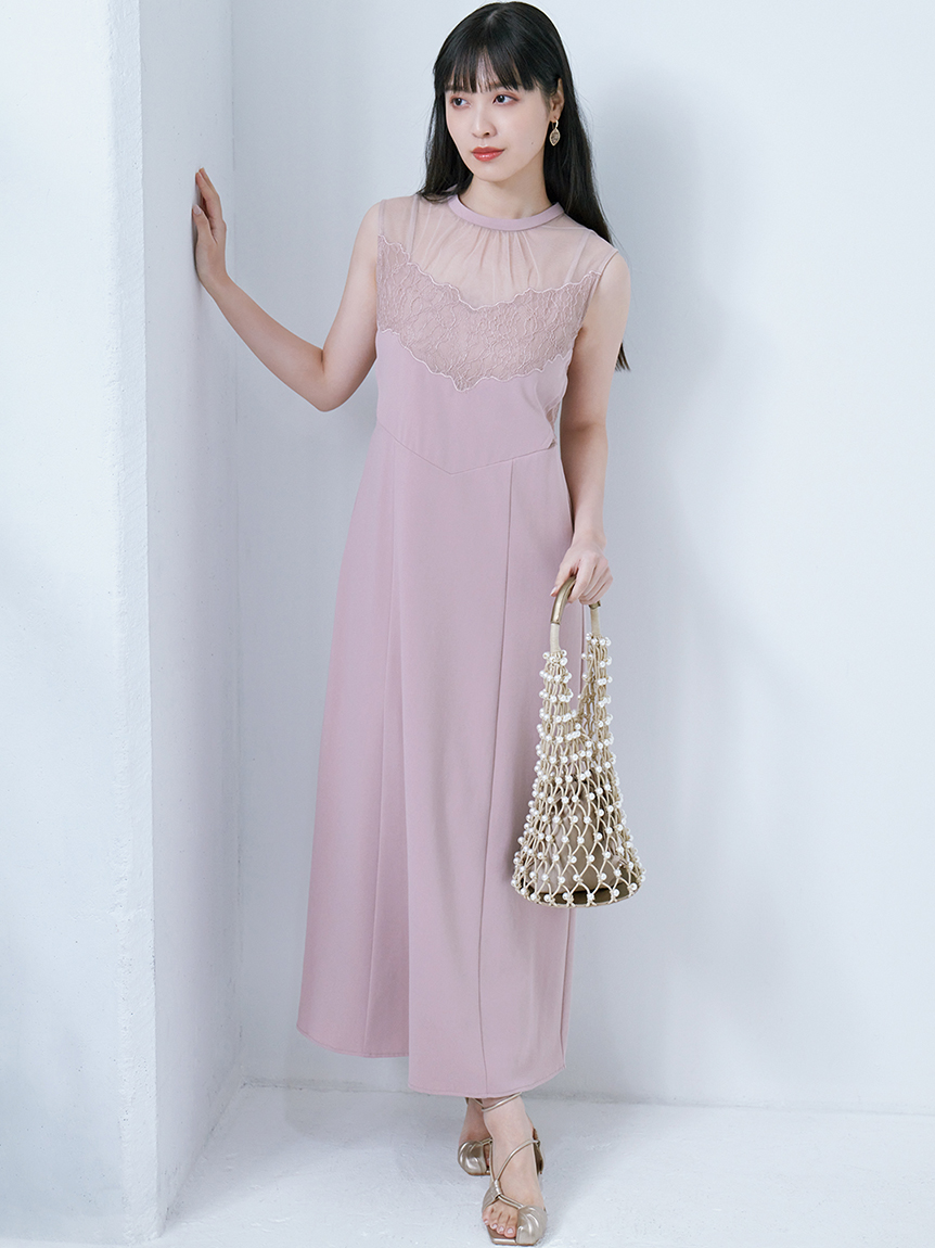 レース切替ワンピース マキシ ロングワンピース ワンピース Lily Brown リリーブラウン の通販サイト 公式 レース切替ワンピース マキシ ロングワンピース ワンピース Lily Brown リリーブラウン の通販サイト 公式