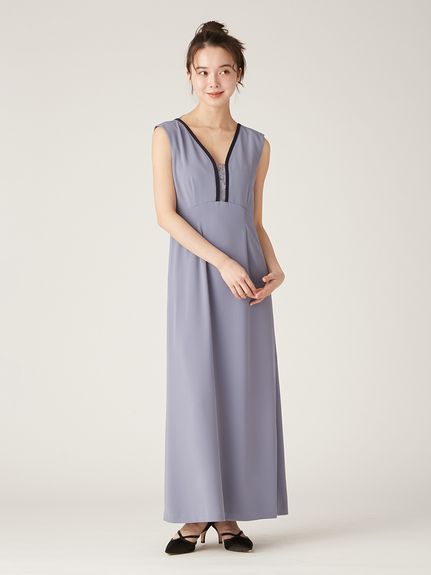 Lily Brownワンピース(定価¥19,910)タグ付き Lily Brown - 新品タグ付 ニットベストワンピース 茶色 Lily