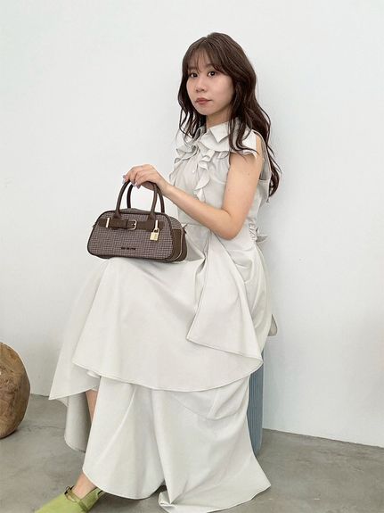 シフォンドッキングニットワンピース(マキシ・ロングワンピース