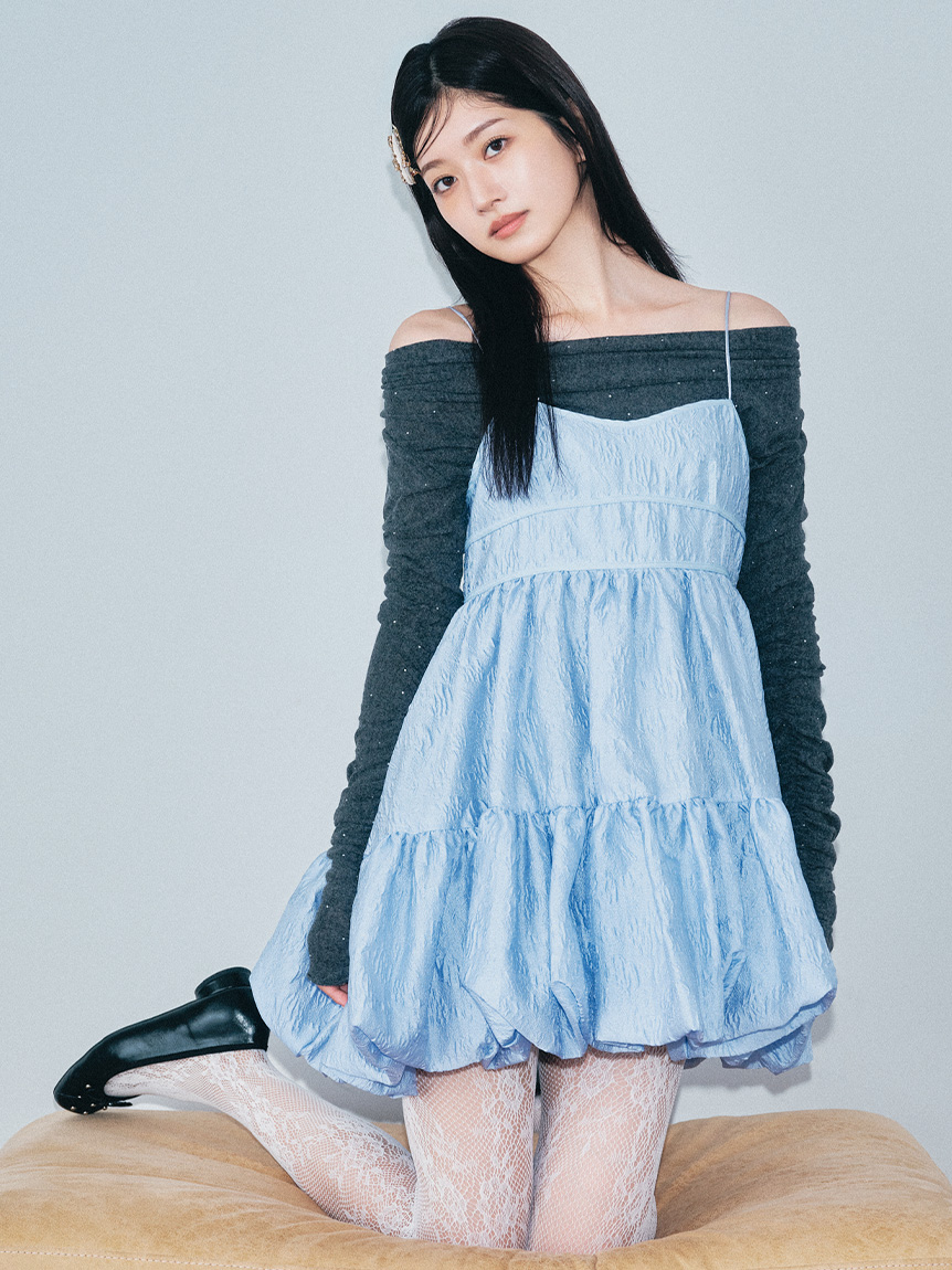 ジャカードミニワンピース(Hearts2Hearts着用)(Tシャツ・カットソー