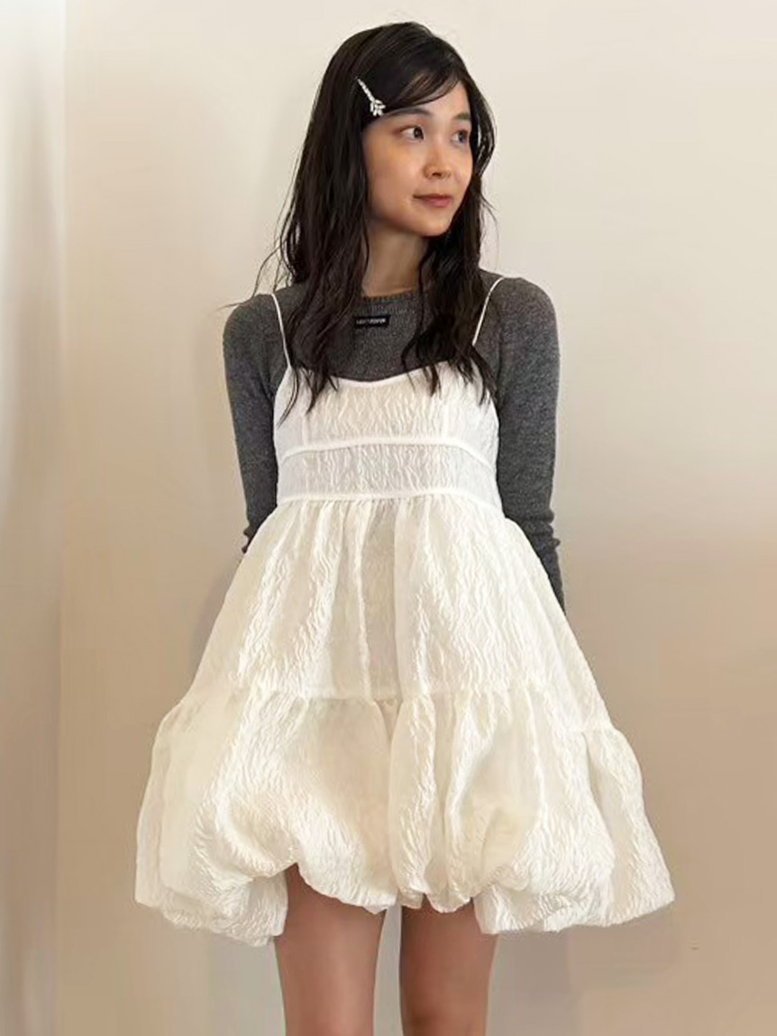 ジャカードミニワンピース(Hearts2Hearts着用)(Tシャツ・カットソー