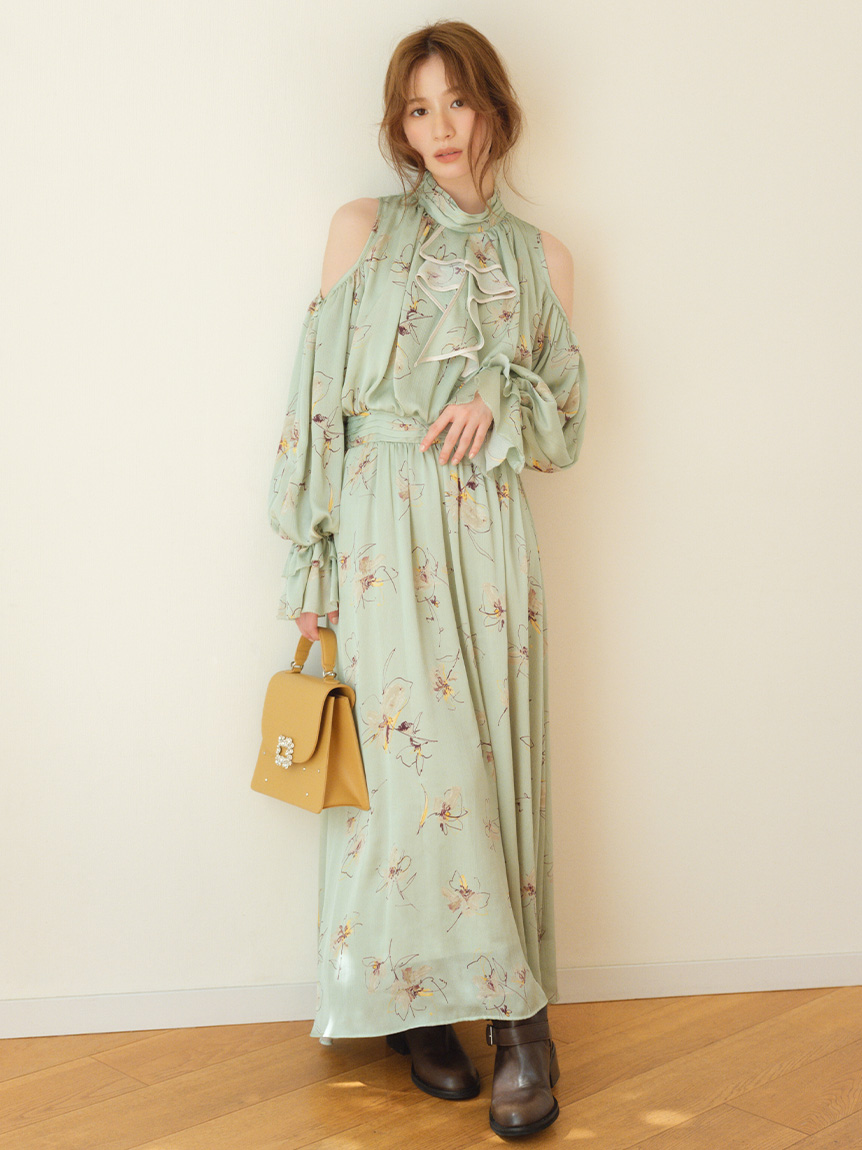 PEARLYGATES ブラウンワンピース　サイズ2 新品未使用 ミディ丈ニットワンピース - ブラウン | ZARA Japan / 日本