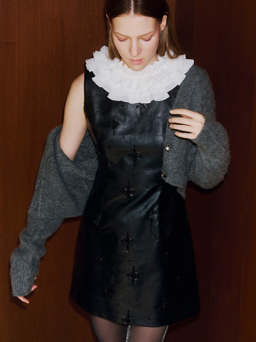 Lily Brown L.B CANDY STOCK ビジューベロアビスチェ 美品【LILY BROWN×MARY QUANT】ビジューベロアビスチェ