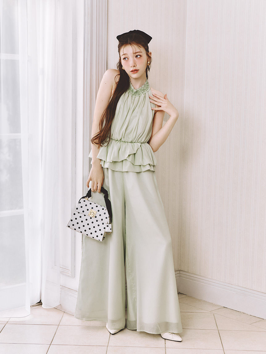 ブライトペプラムコンビネゾン(ドレス)｜ワンピース｜LILY BROWN