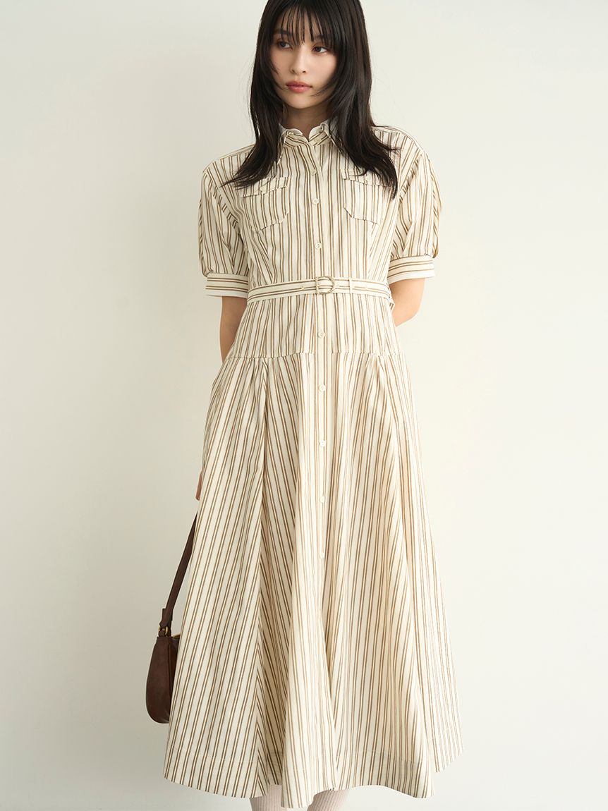 新品リリーブラウン 今季ワンピース Lily Brown （リリーブラウン)ウォッシャブルニットビスチェドッキング