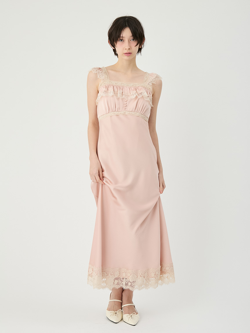 リリーブラウン  セットアップ 結婚式 ボウタイニットセットアップ(トップス＆ボトムセット)｜ワンピース